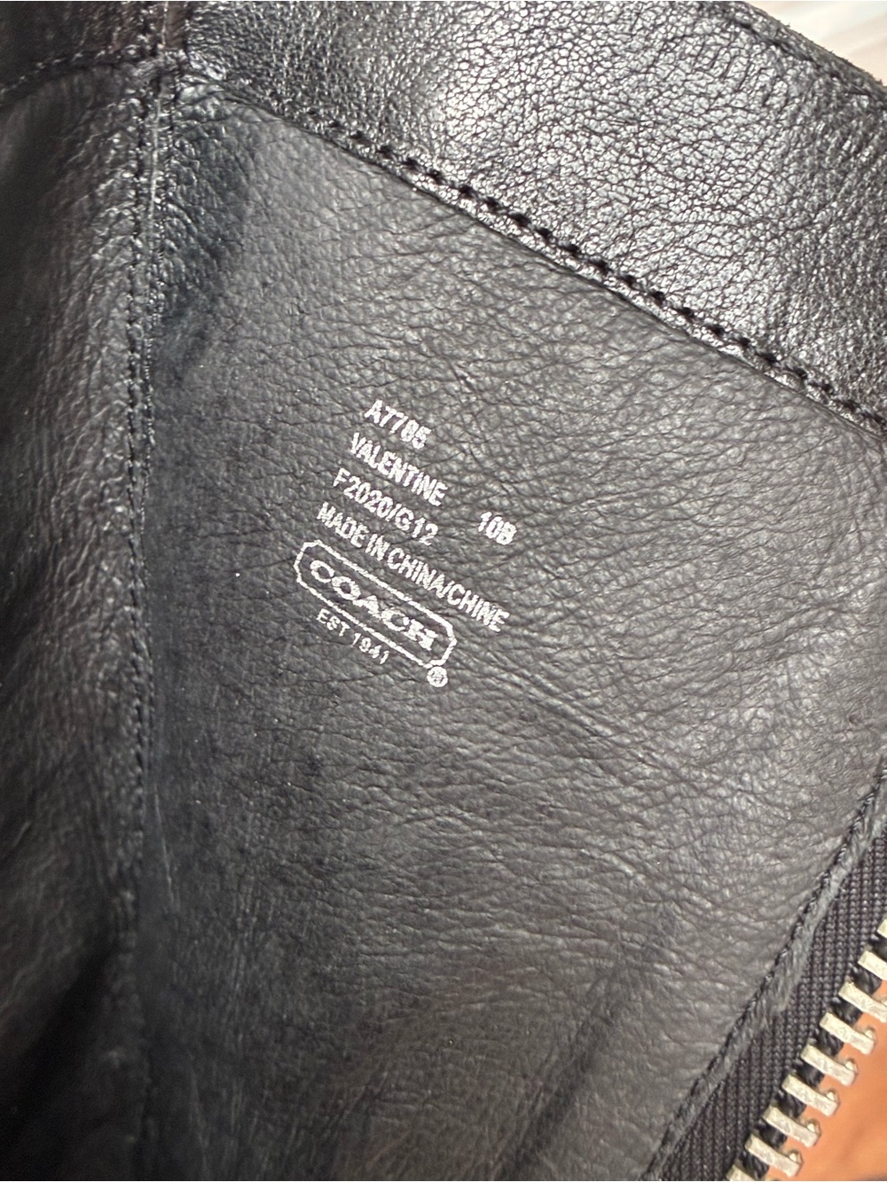 Coach Valentine Leather Signature Monogram Embossed Boots, A7785 - Picture 10 of 15